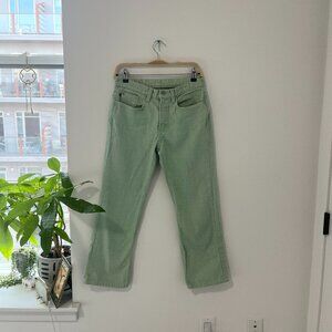 Ralph Lauren Seafoam Green Cropped Bootcut Jeans Size 6